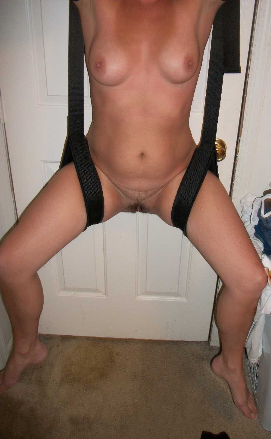 Wife in a Sex Swing pic
