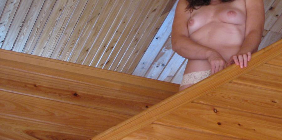 In Underwear at the Cottage - Wife Topless