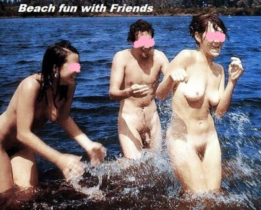 Nude Wife at the Beach with Friends! - Sexy Amateur Dare