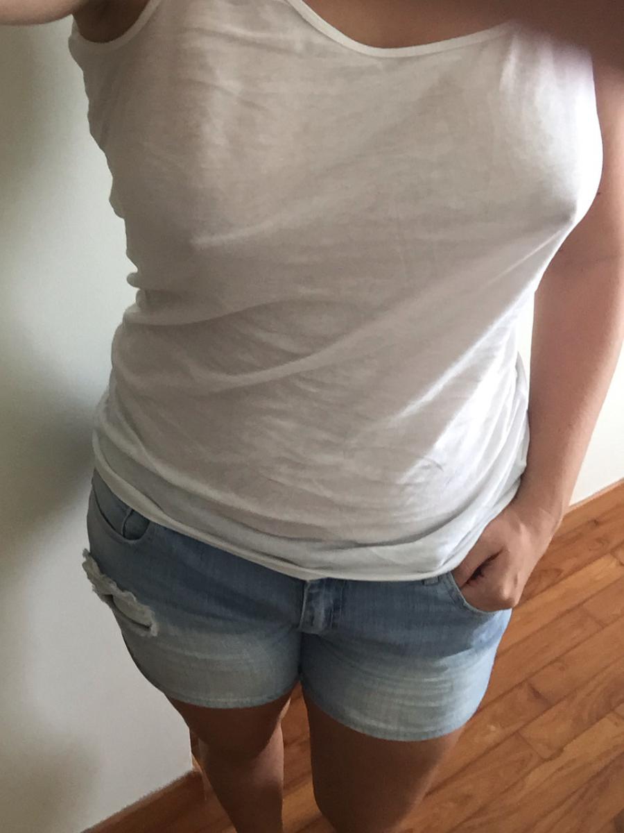 Wife in Sexy Shirt and Shorts - Sexy Amateur Dare