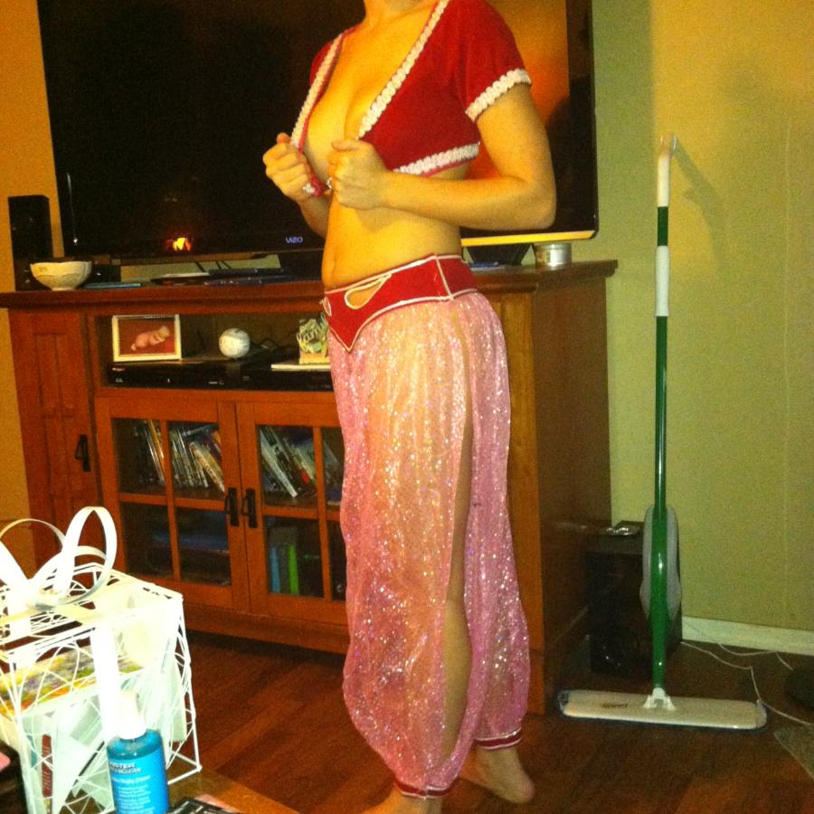 Sexy Genie Costume on Wife!