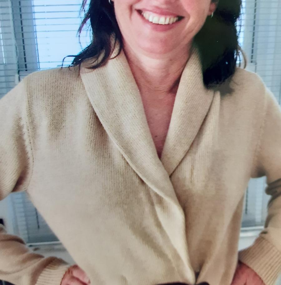 MILF Smiling and in a Sexy Robe